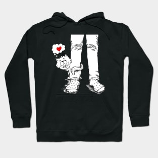 Dizzy cat loving you Hoodie